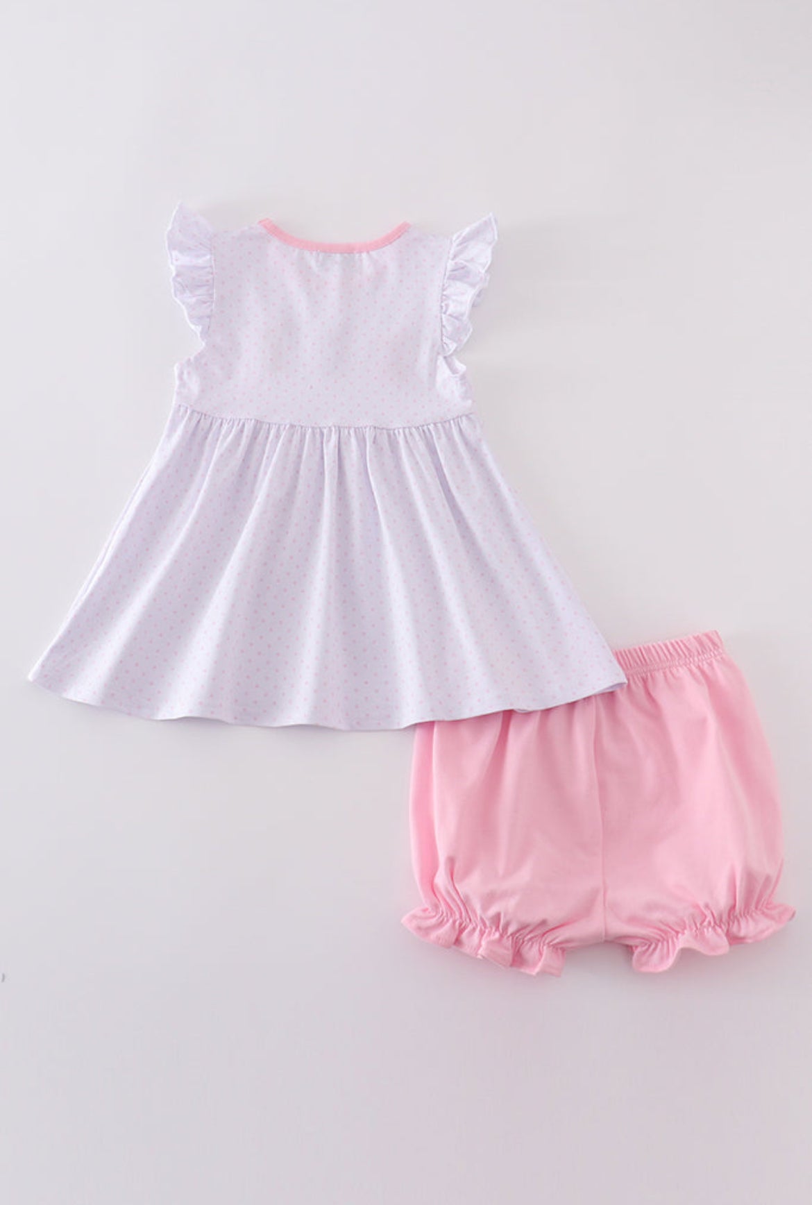 Girl’s Premium Pink Bunny Bow Bloomer Set