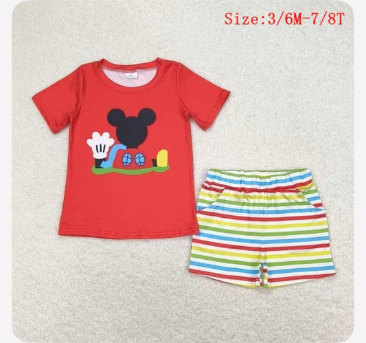 Mickey’s Vacation Mode :Activated, Boys Short Set