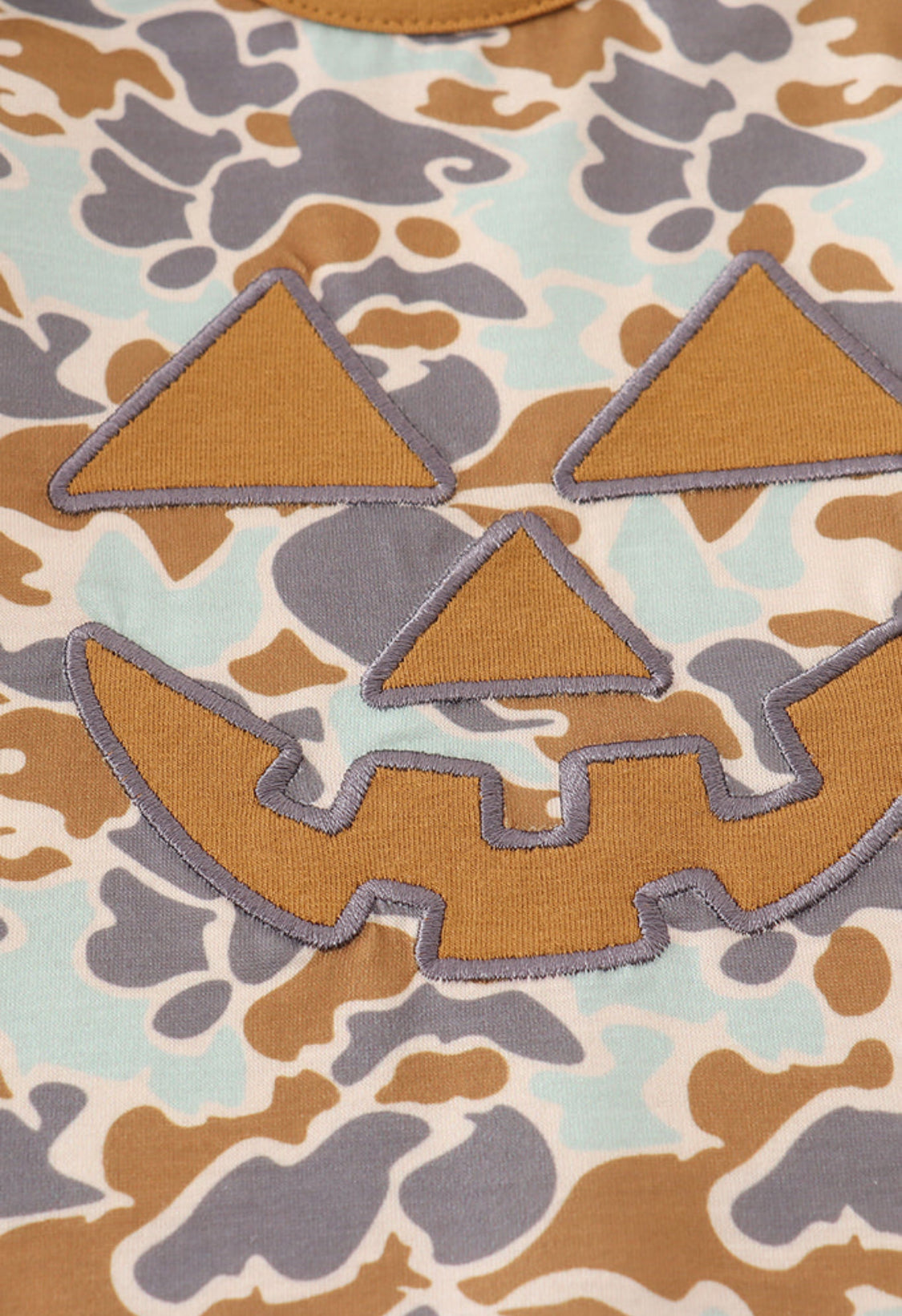 Halloween Camouflage Appliqué Boy’s Romper