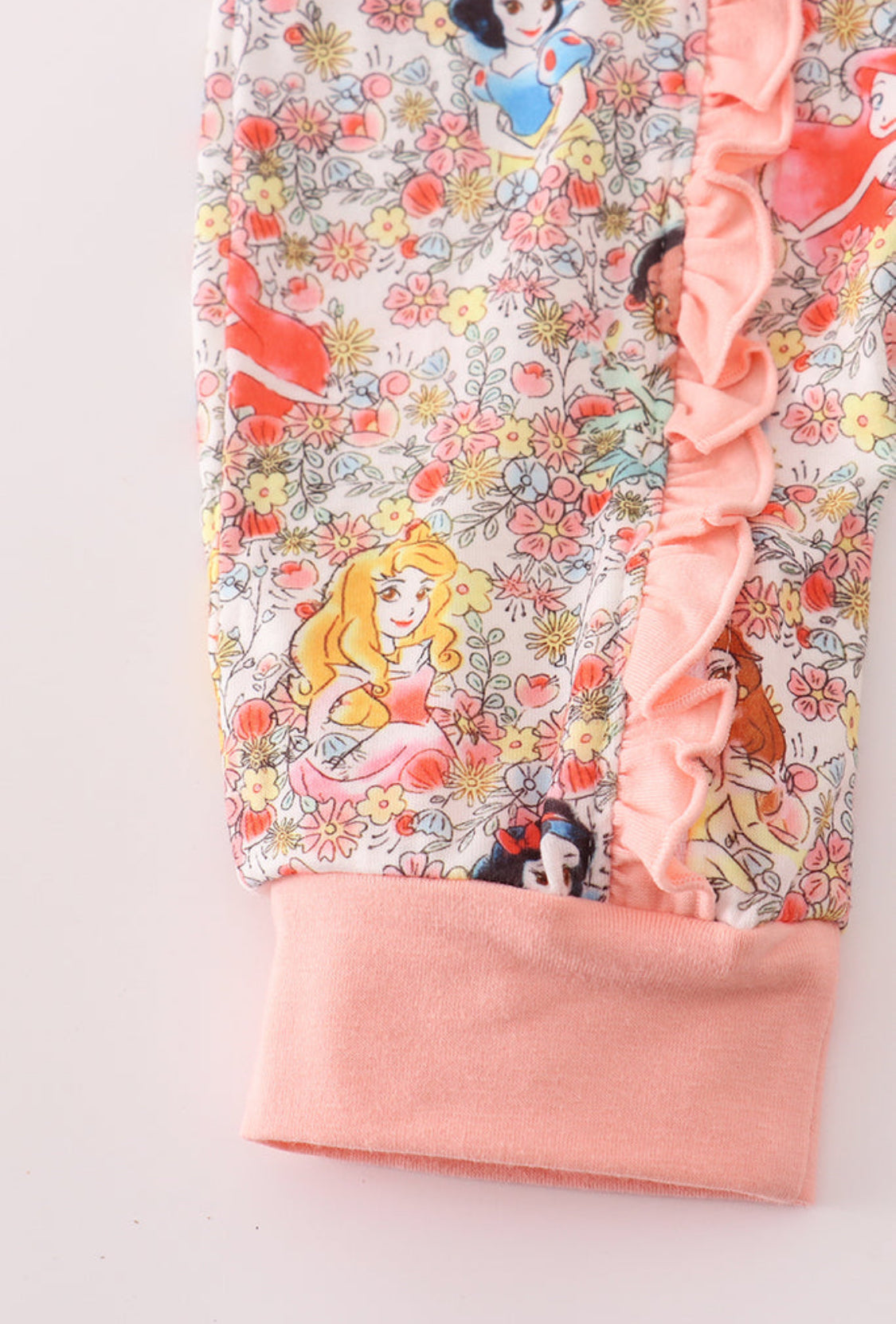 Princess Floral Print Girl’s Romper