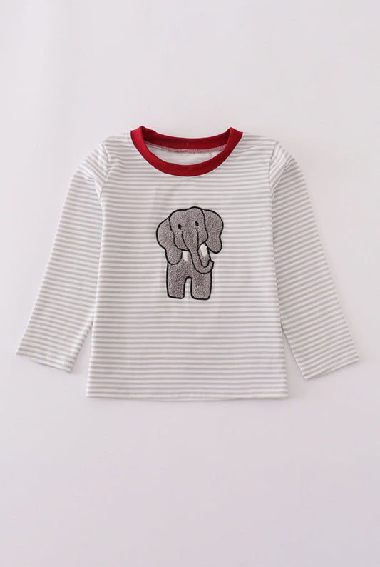 Alabama Polka Dot Elephant French Knot UNISEX Top