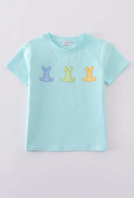 Boy’s Premium Mint Bunny Embroidered Top