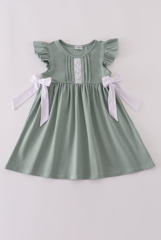 Sage Ruffle dress