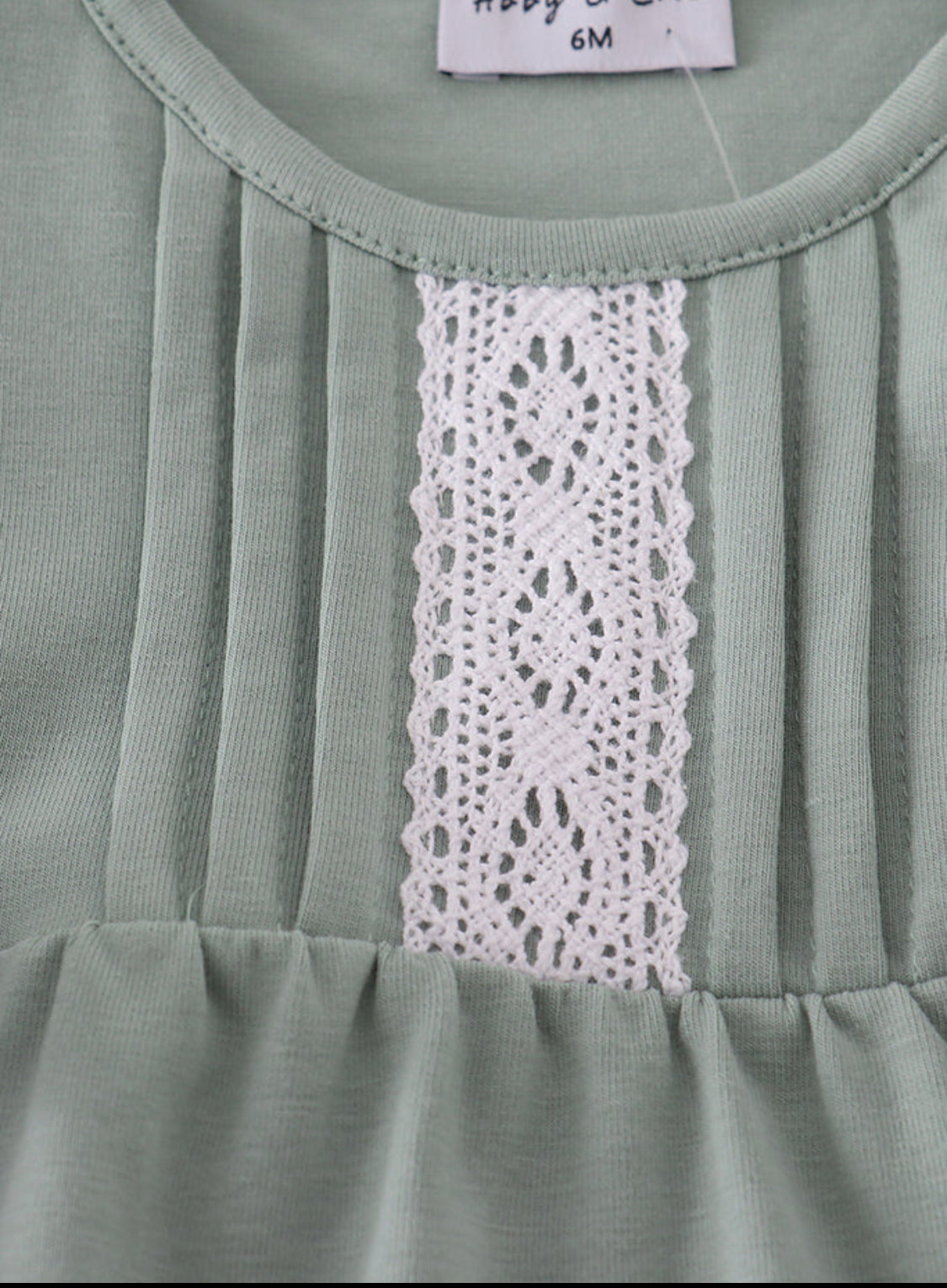 Sage Ruffle Girl’s Bubble