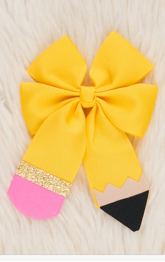 No 2 Pencil Hair Bow