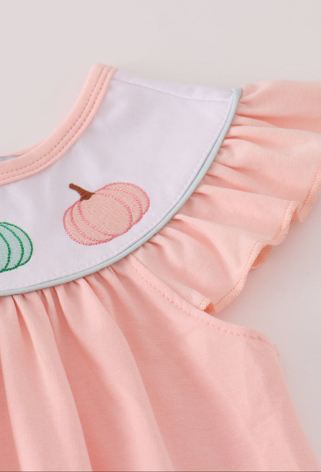 Pink Embroidery Girl’s Pants Set