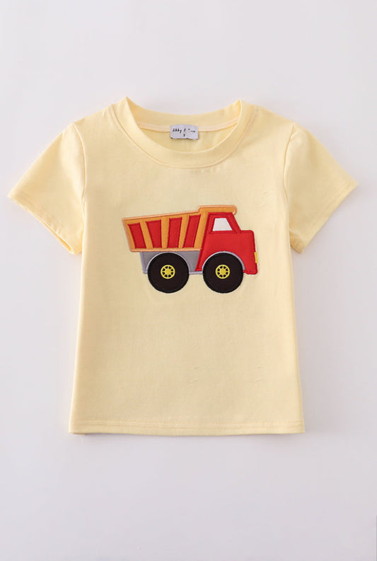 Yellow Truck Appliqué Boy’s Top