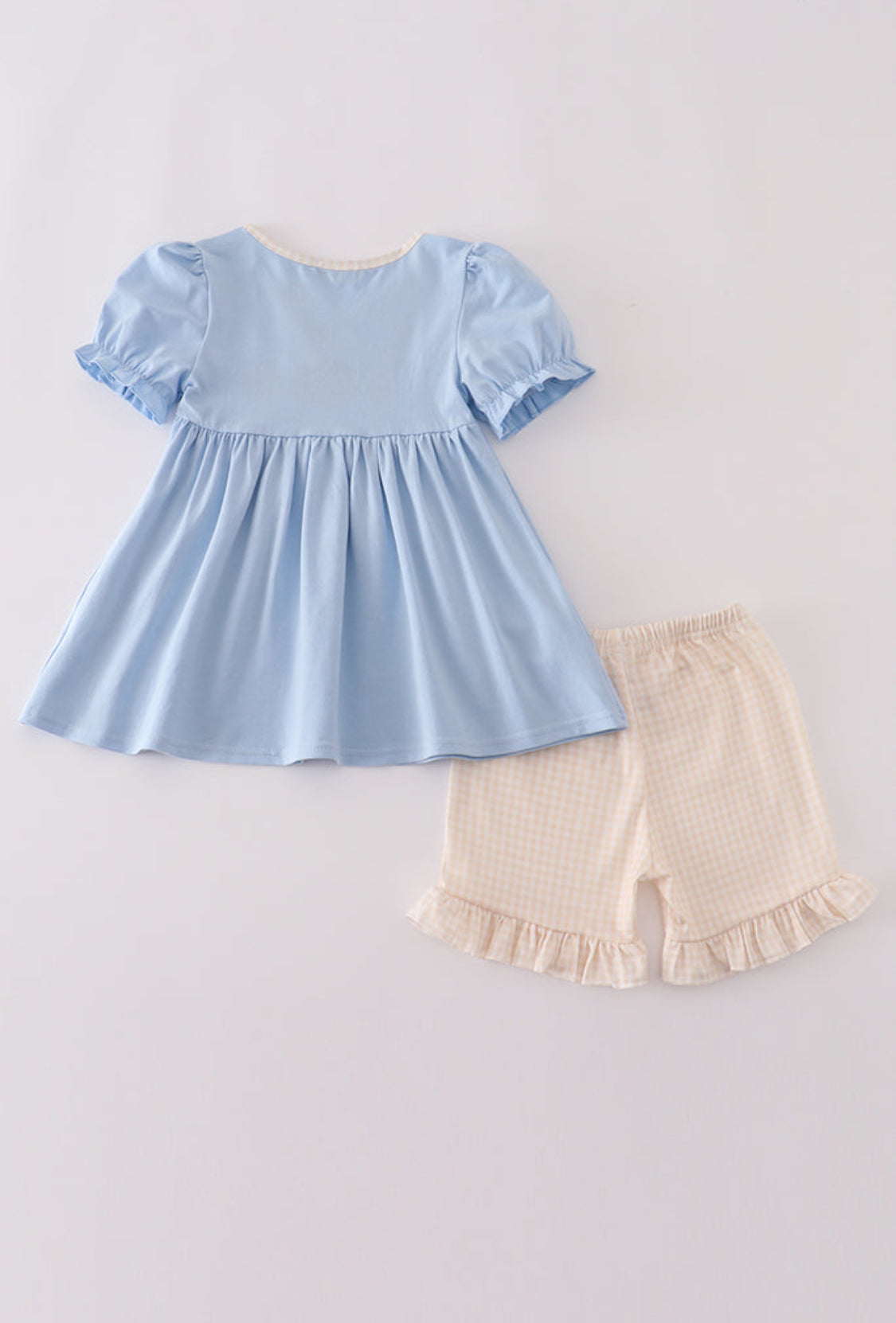 Blue Pumpkin French Knot Ruffle Girl’s Shorts Set