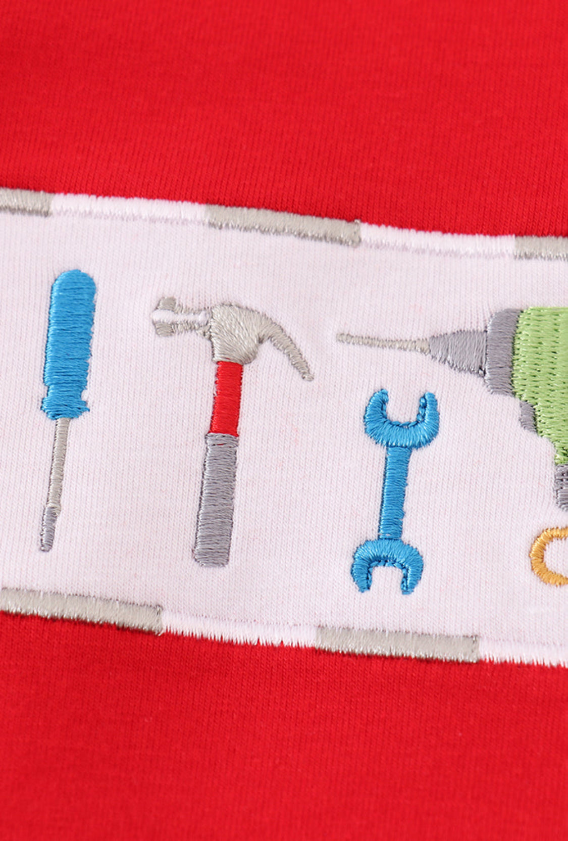 Red Toolbox Embroidery Boy’s Top