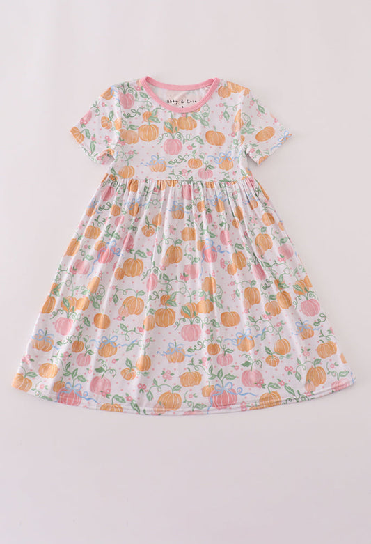 Pink Pumpkin Bamboo Dress