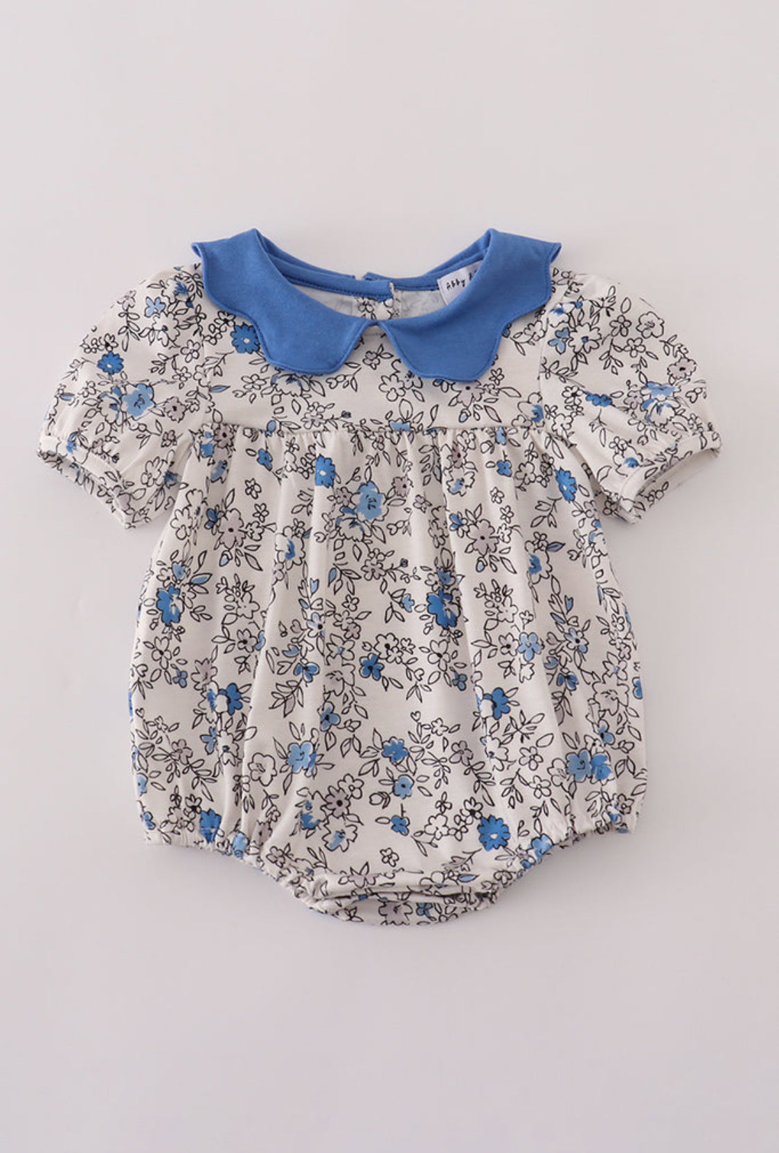 Blue Vintage Floral Print  Girl’s Bubble