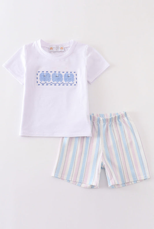 Crab French Knot Boy’s Set