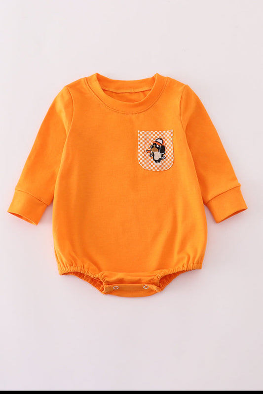 Orange Tennessee Go Vols Appliqué Unisex Bubble