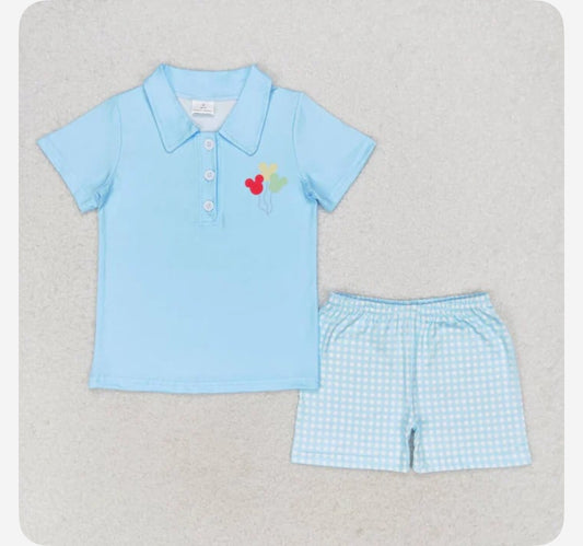 Balloon Buddy Mickey Short Set