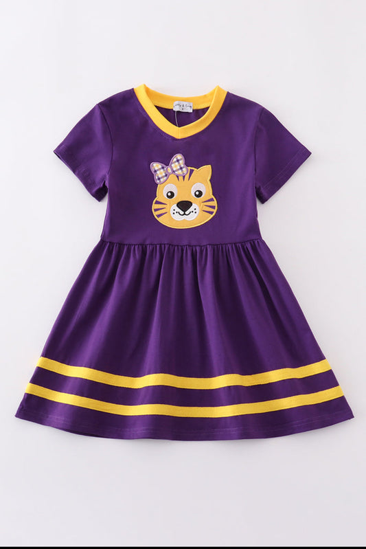 Purple/Yellow Tallassee Tigers Dress