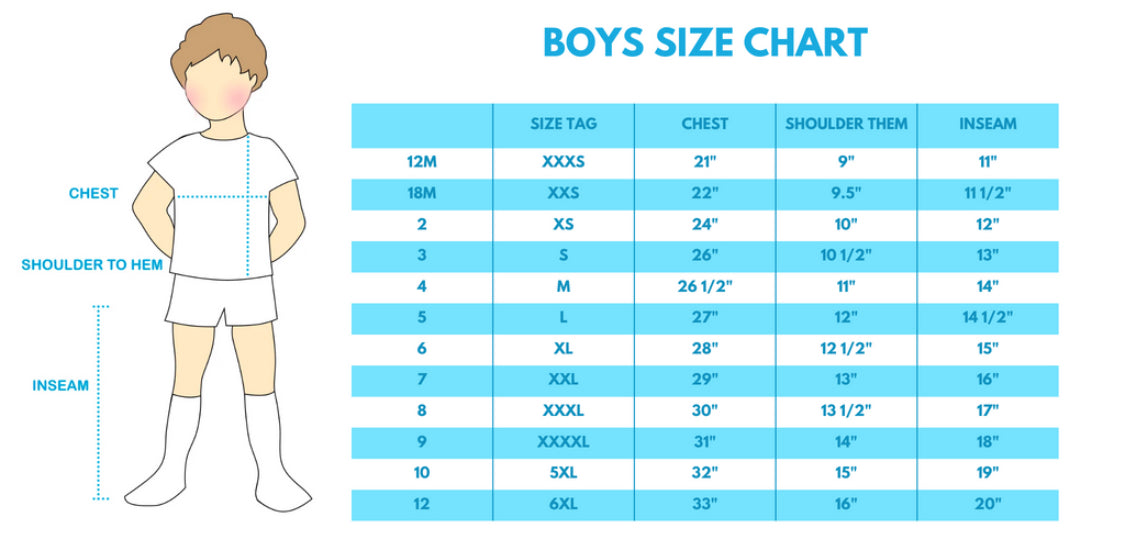 Blue Farm Print Boy’s Short Set