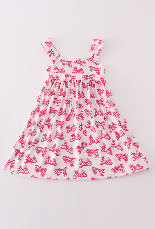 Girl’s Hot Pink Barbie Dress