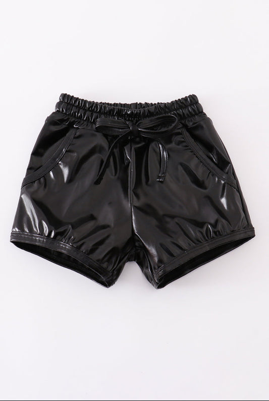 Black Laser Shorts