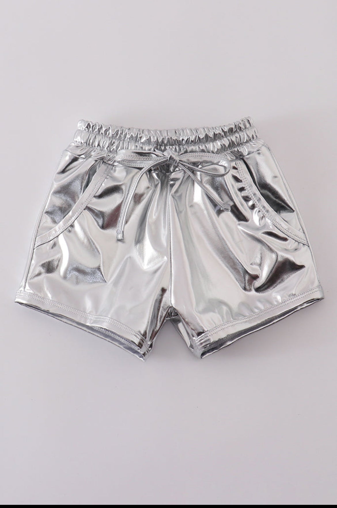 Silver Laser Shorts