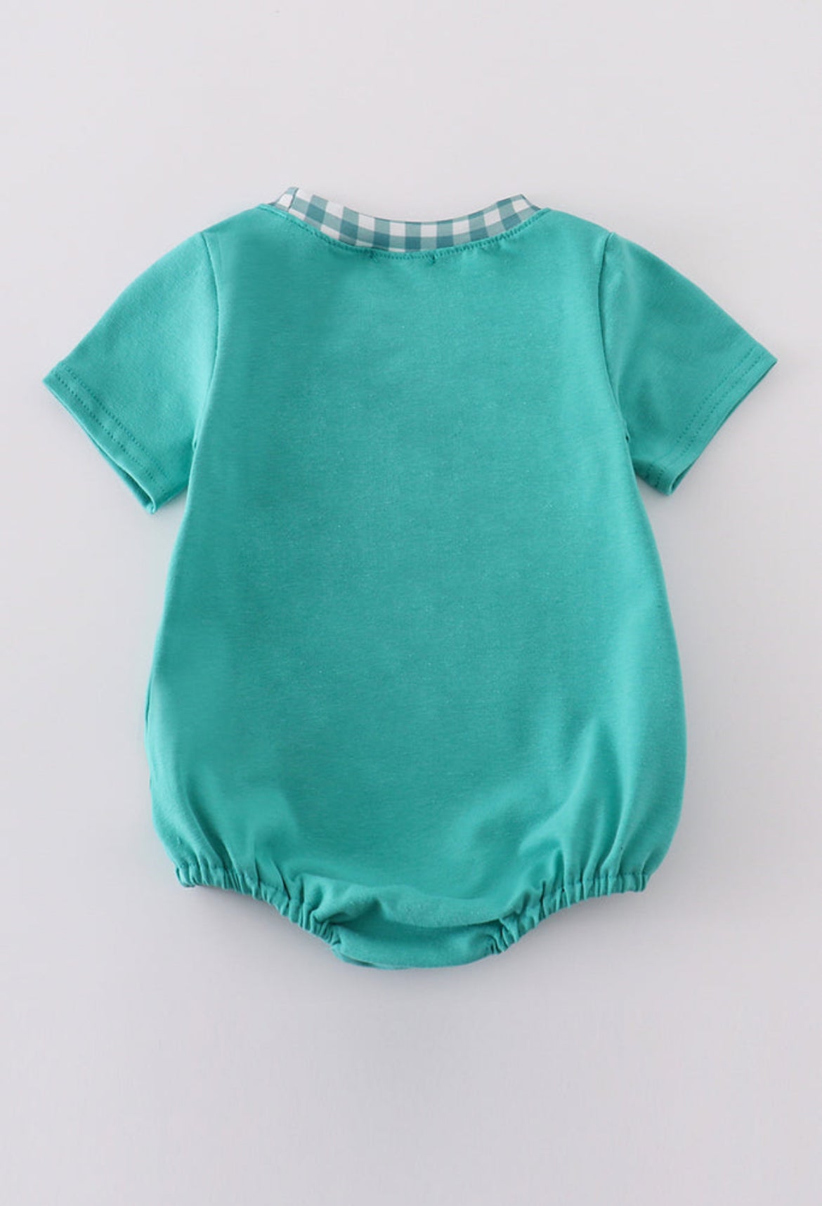 Boy’s Green Fish Embroidered Bubble