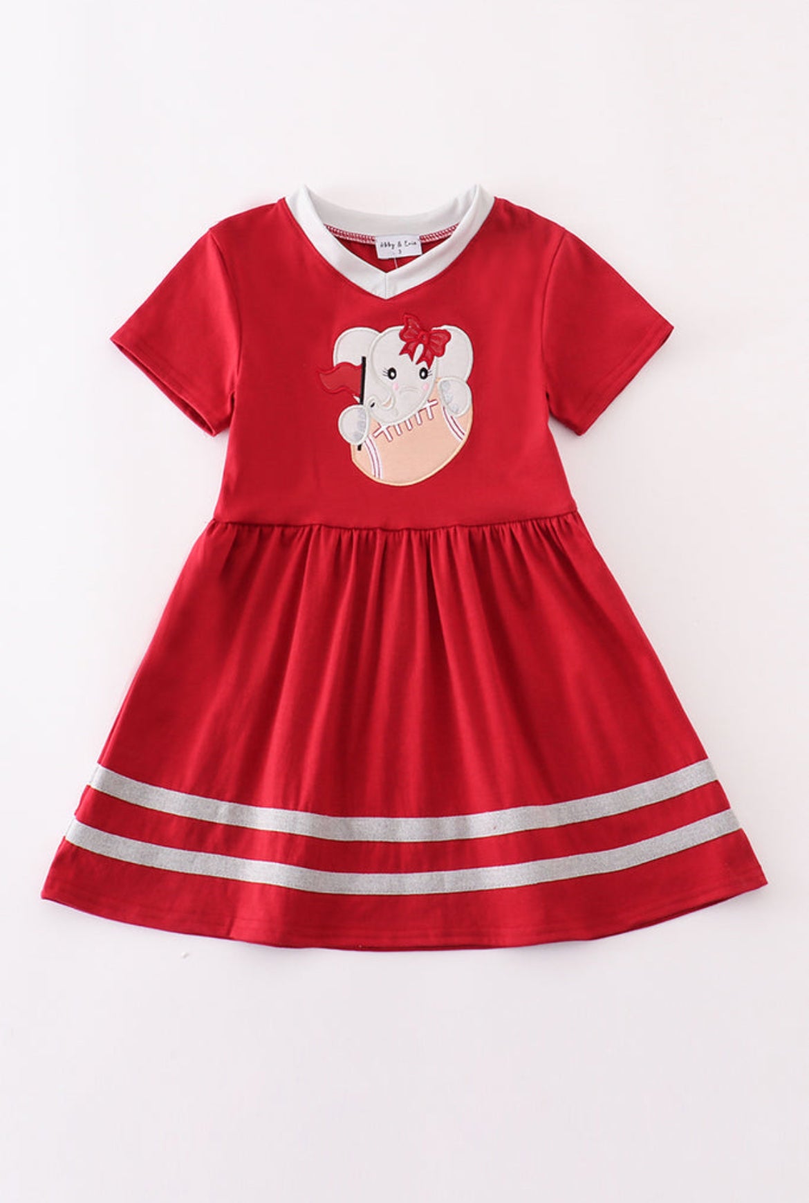 Alabama Elephant Football Appliqué Dress
