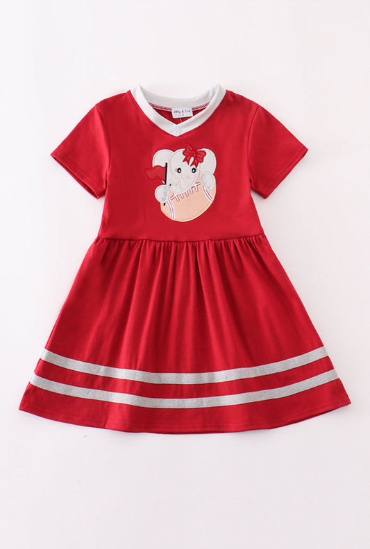 Alabama Elephant Football Appliqué Dress