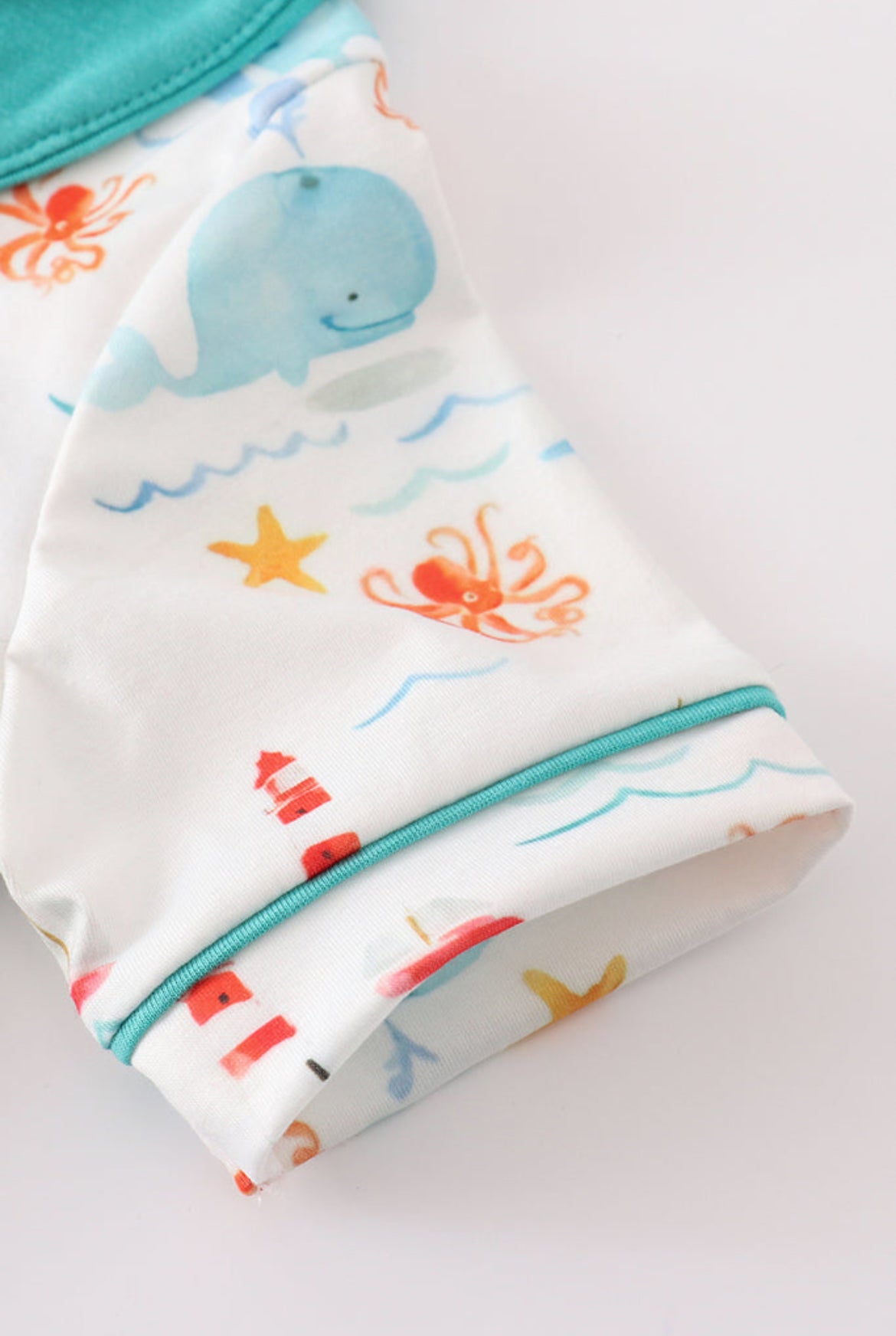 Boy’s Whale and Lighthouse Short Set