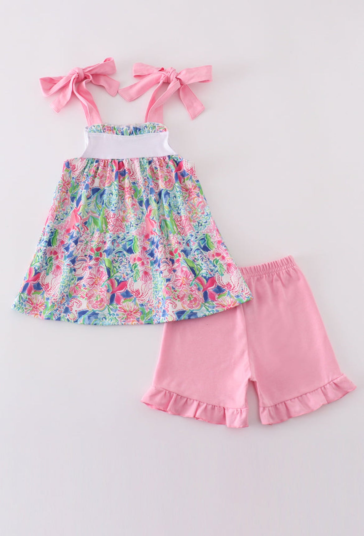 Girl’s “Mama’s Girl” Embroidered Short Set