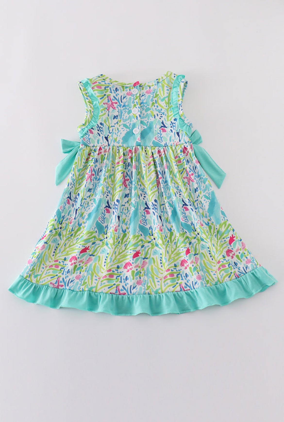 Girl’s “Tropical Breeze” Colorful Dress