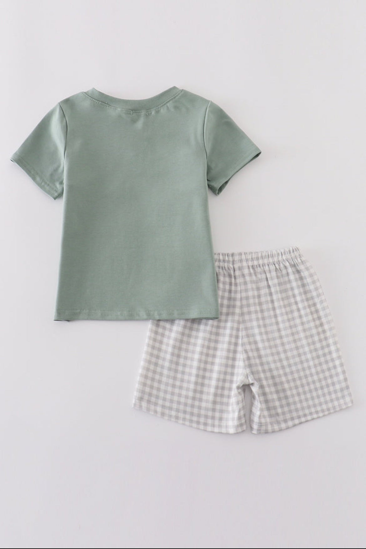 Boy’s “Mama’s Boy” Embroidered Shorts Set