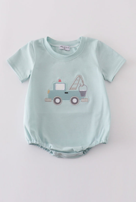 Boy’s Blue Crane Appliqué Bubble