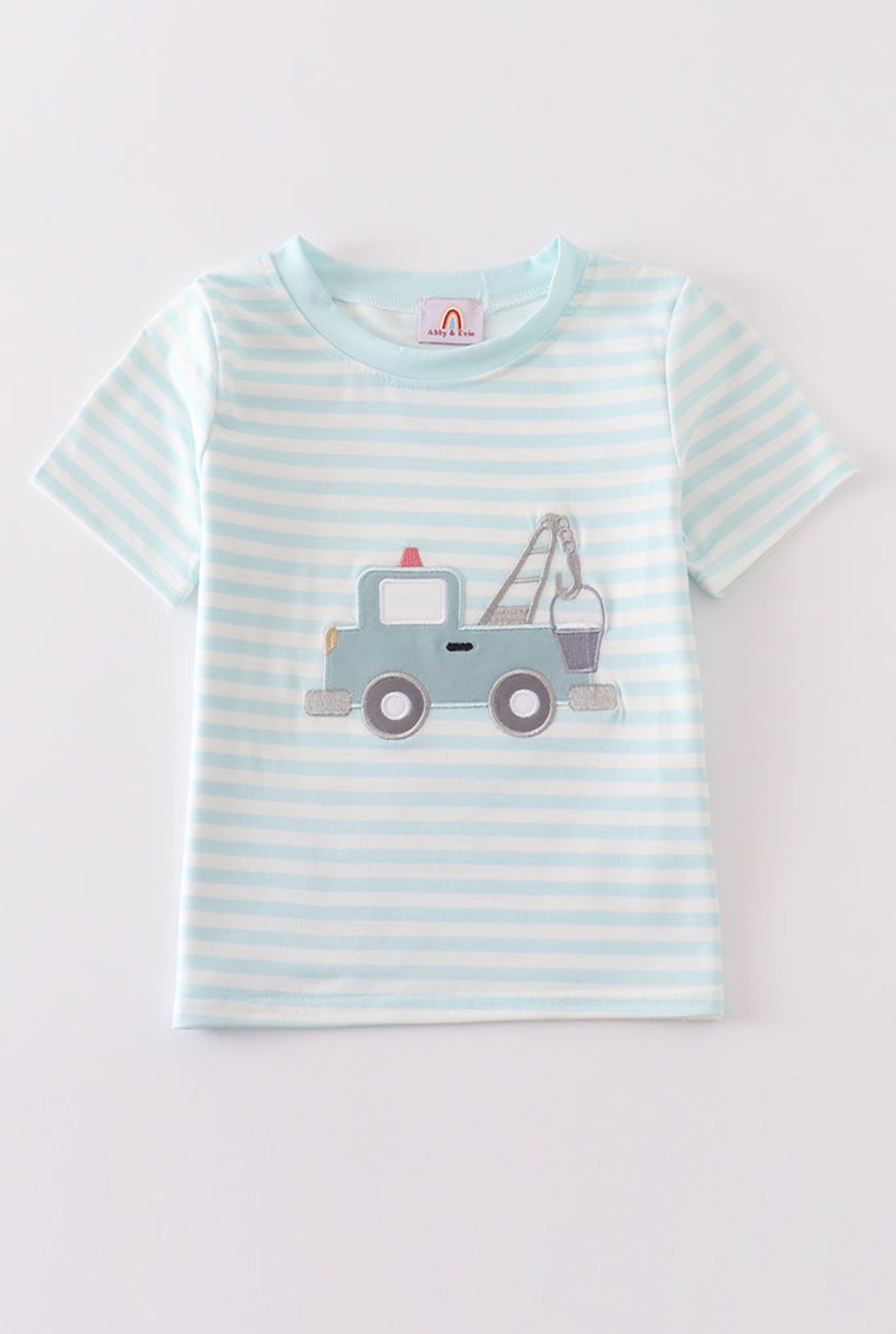 Boy’s “Crane Truck” Appliqué Shirt