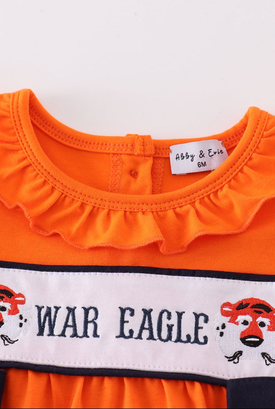 Girl’s “War Eagle” Embroidered Romper