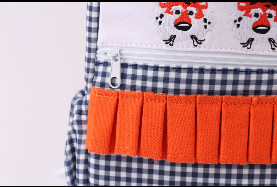 Auburn Tigers Embroidered Ruffle Backpack