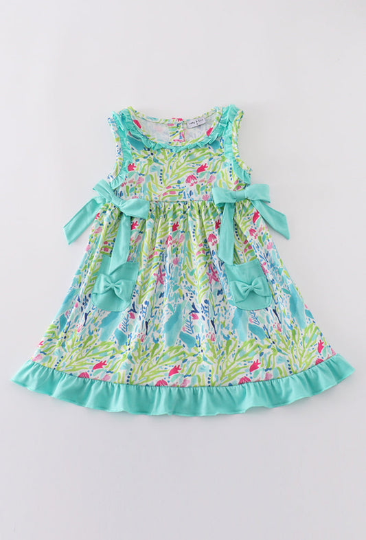 Girl’s “Tropical Breeze” Colorful Dress