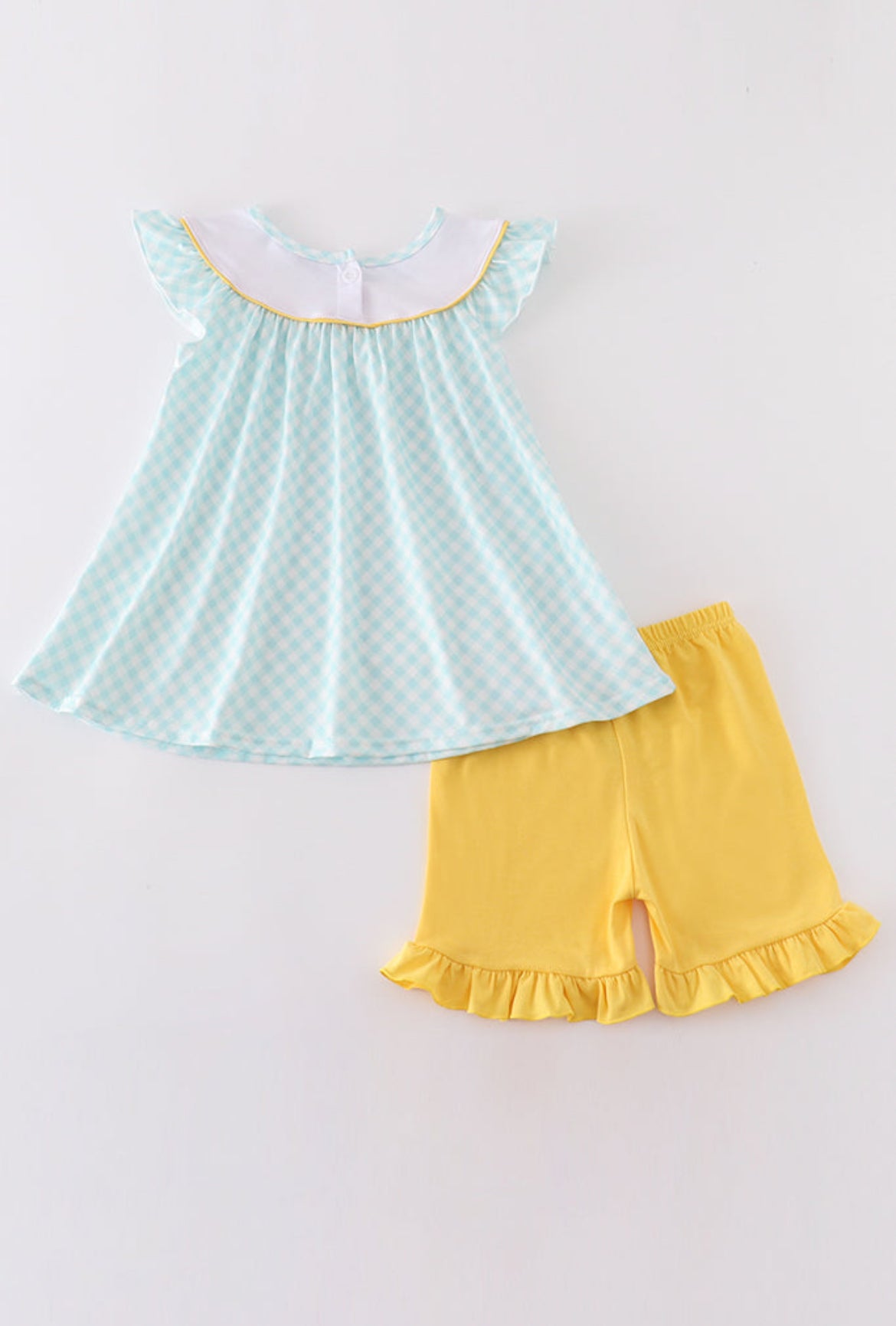 Girl’s Mint Lemon Shorts Set