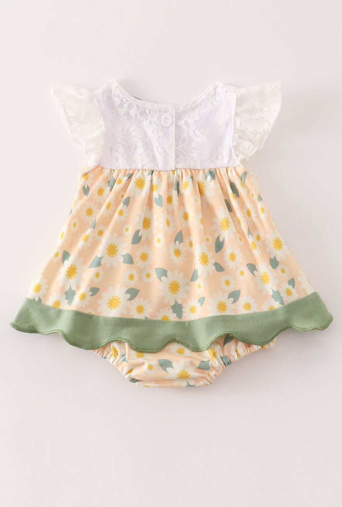 Yellow Floral Lace Girl Bubble
