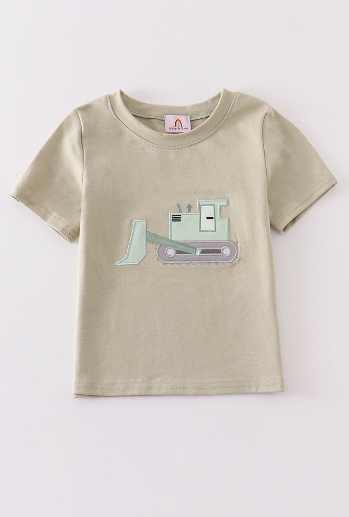 Boy’s “Excavator” Embroidered Appliqué Shirt