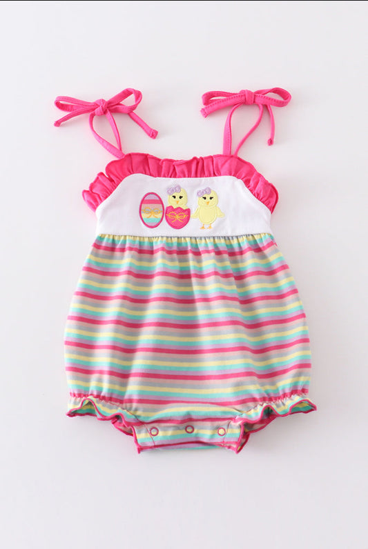 Premium Easter Egg Stripe Strap Girl’s Bubble