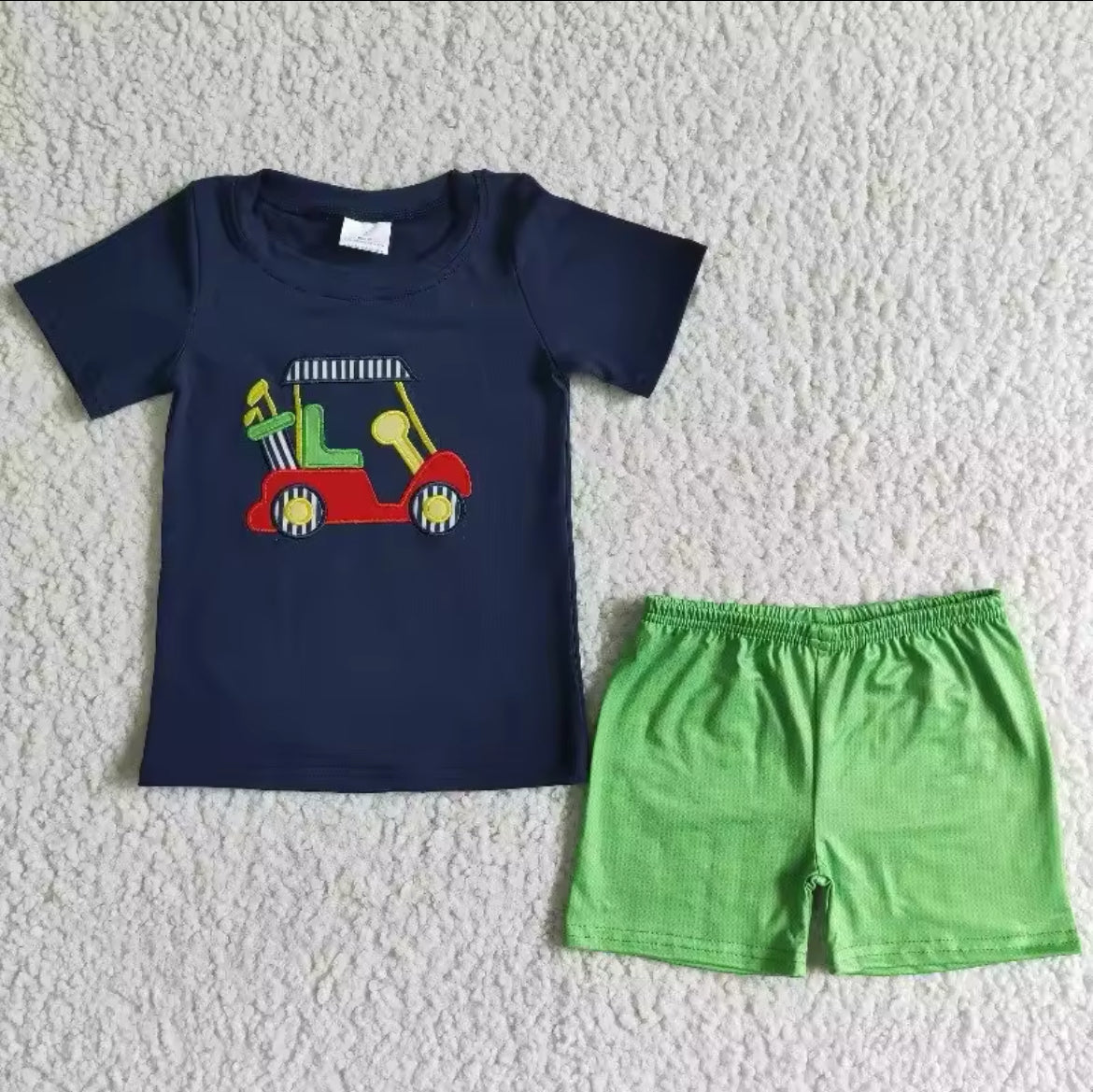 Boy’s “Vibrant Golf” Shorts Set