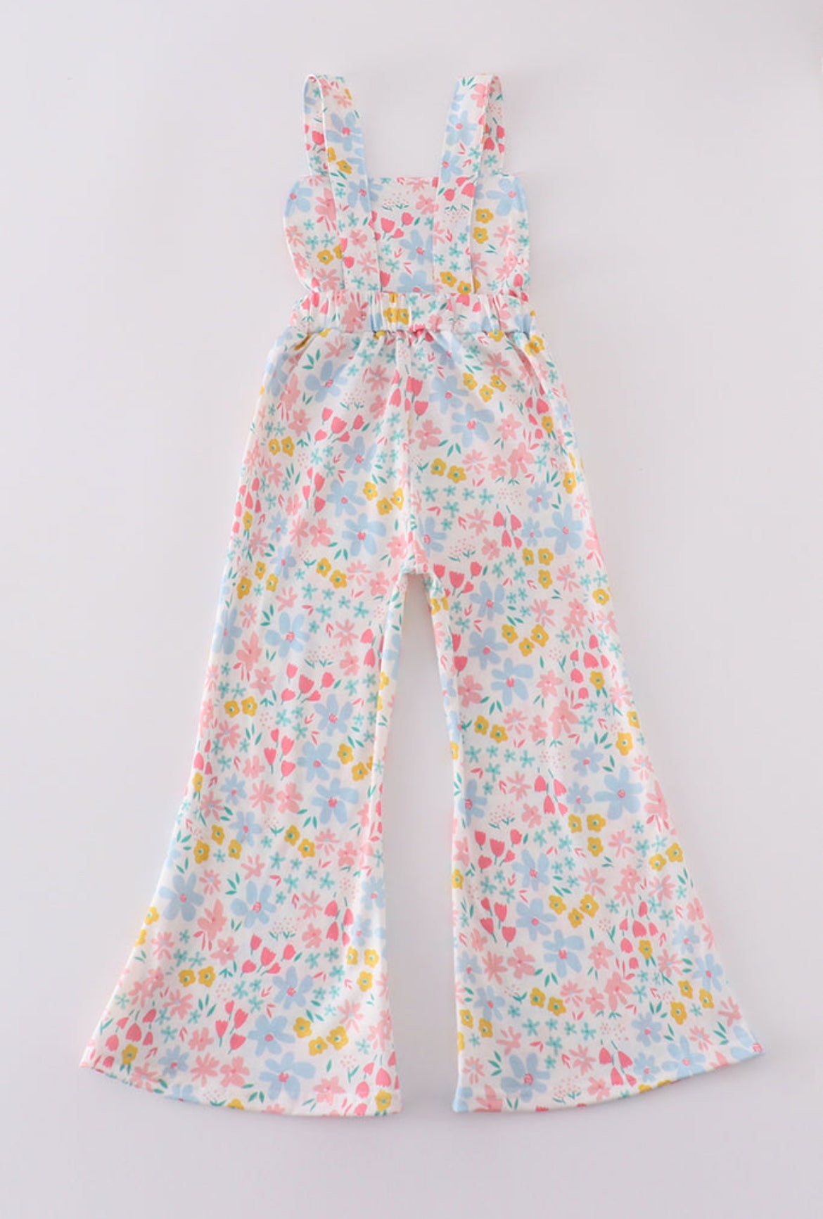 Girl’s “Pink Pig” Appliqué Jumpsuit