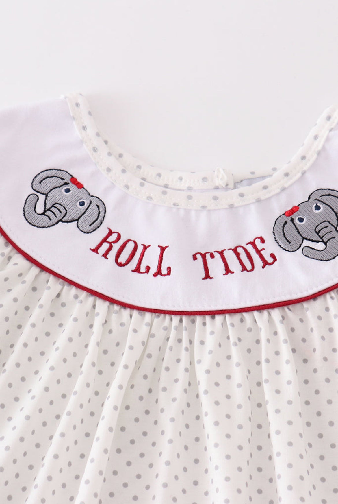 Girl’s Polka Dot Roll Tide Embroidered Short Set