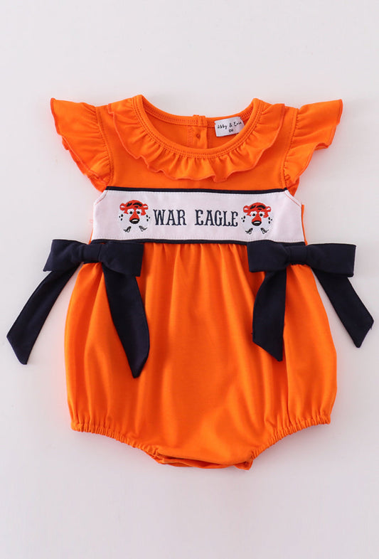 Girl’s “War Eagle” Embroidered Romper