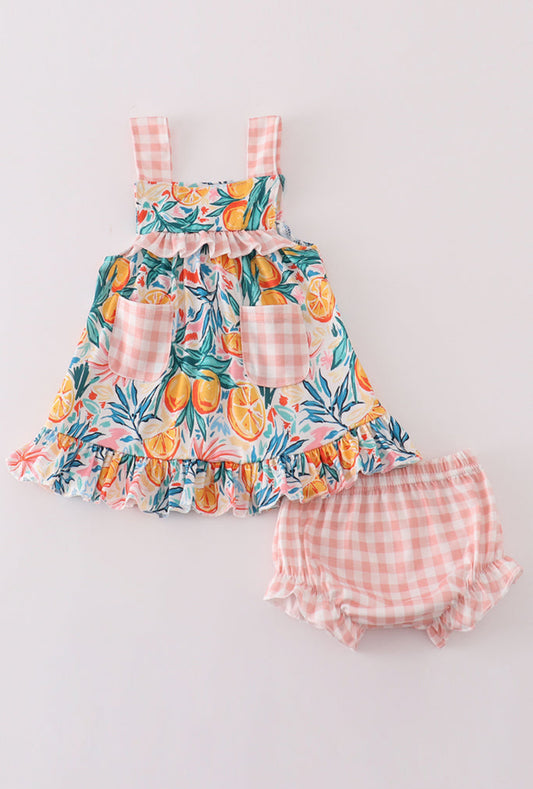 Girl’s Citrus Bloom Bloomer Set