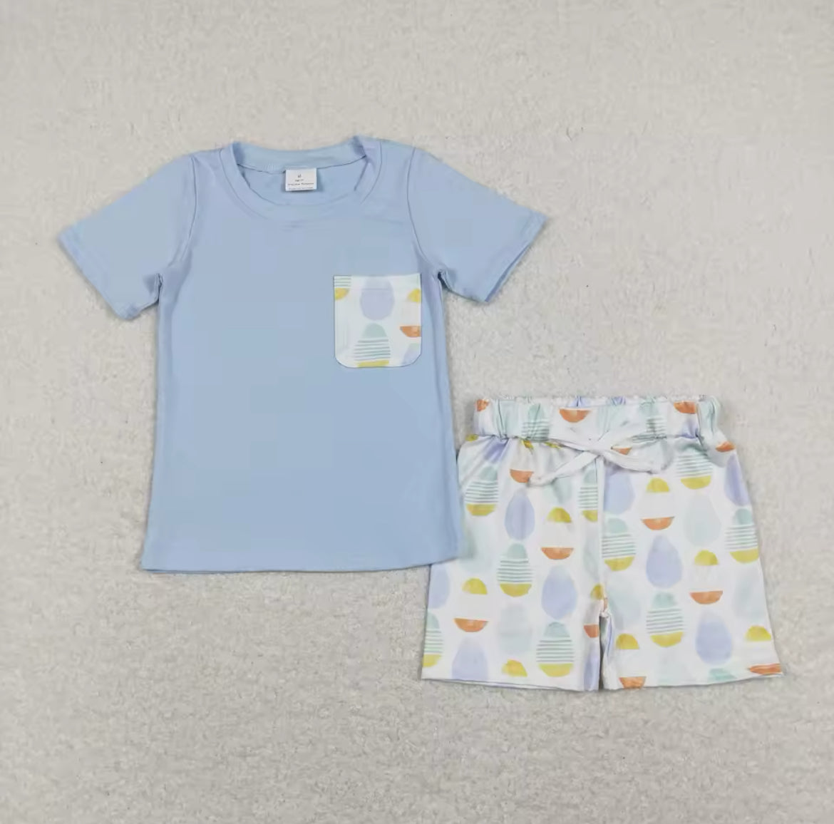 Boy’s Easter Egg Shorts Set