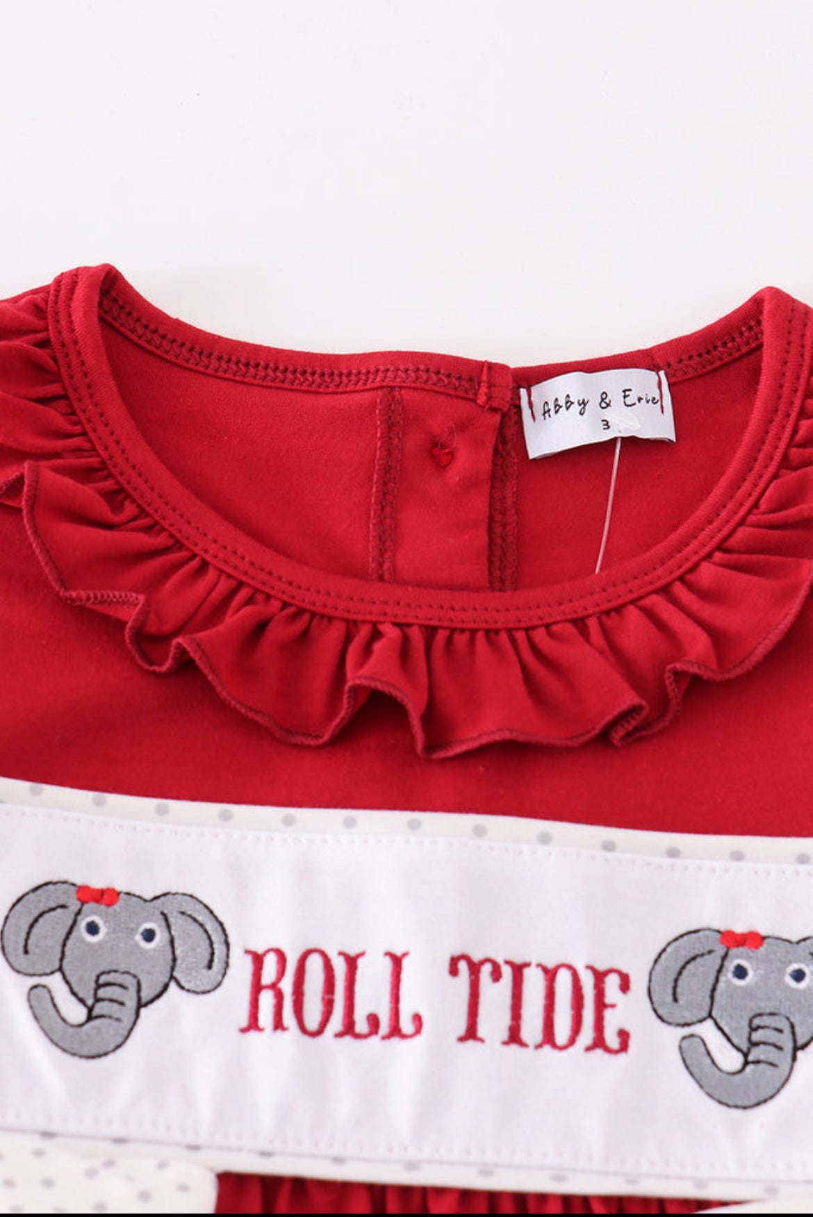 Girl’s Roll Tide Embroidered Dress