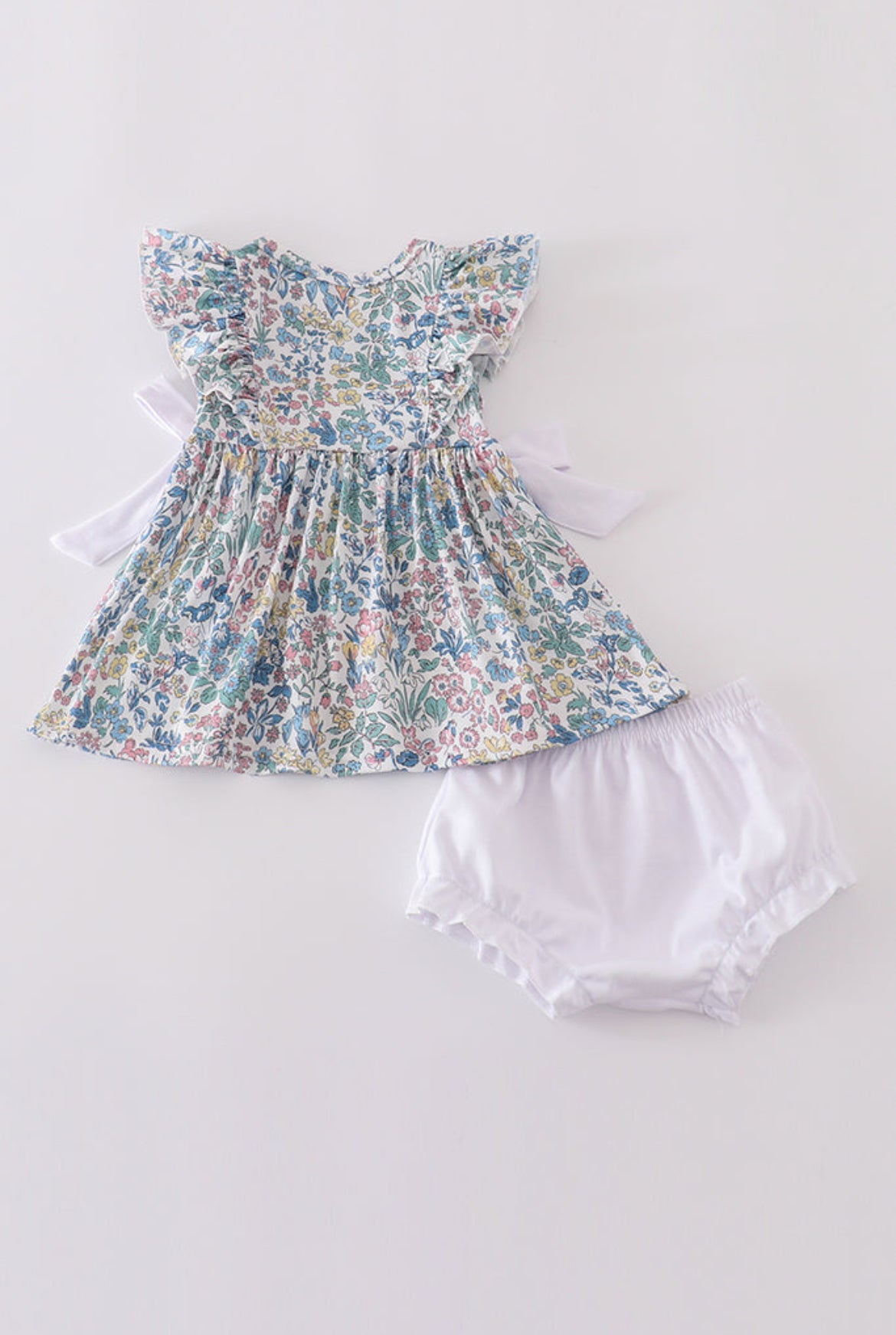 Girl’s Vintage Meadow Bow Bloomer Set