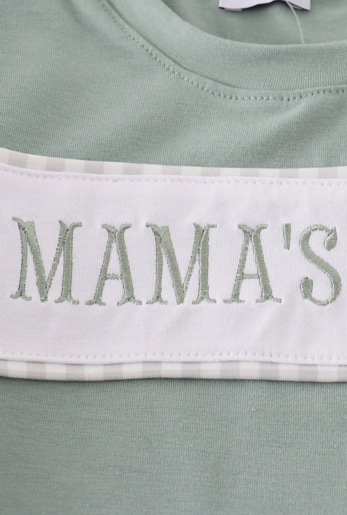 Boy’s “Mama’s Boy” Embroidered Shorts Set