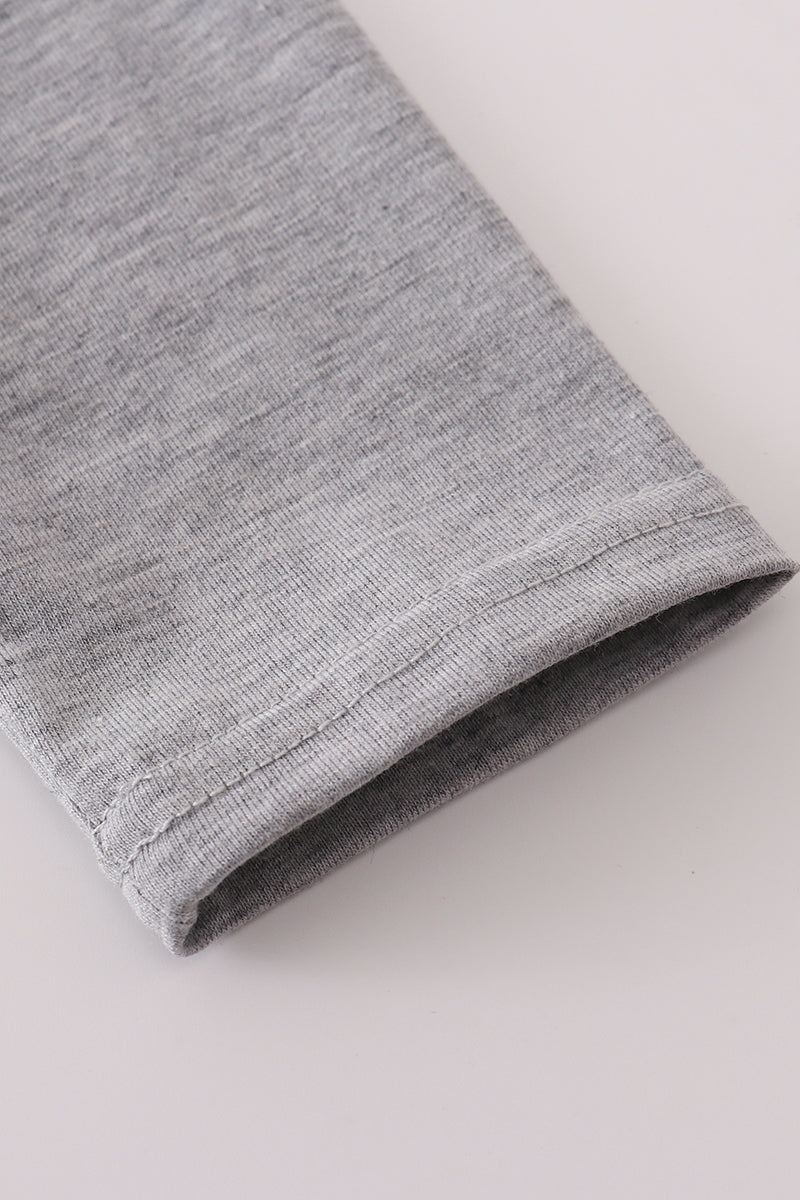 Alabama embroidery gingham pants set