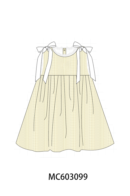 Beige Jacquard Lace Dress